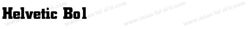 Helvetic Bold字体转换